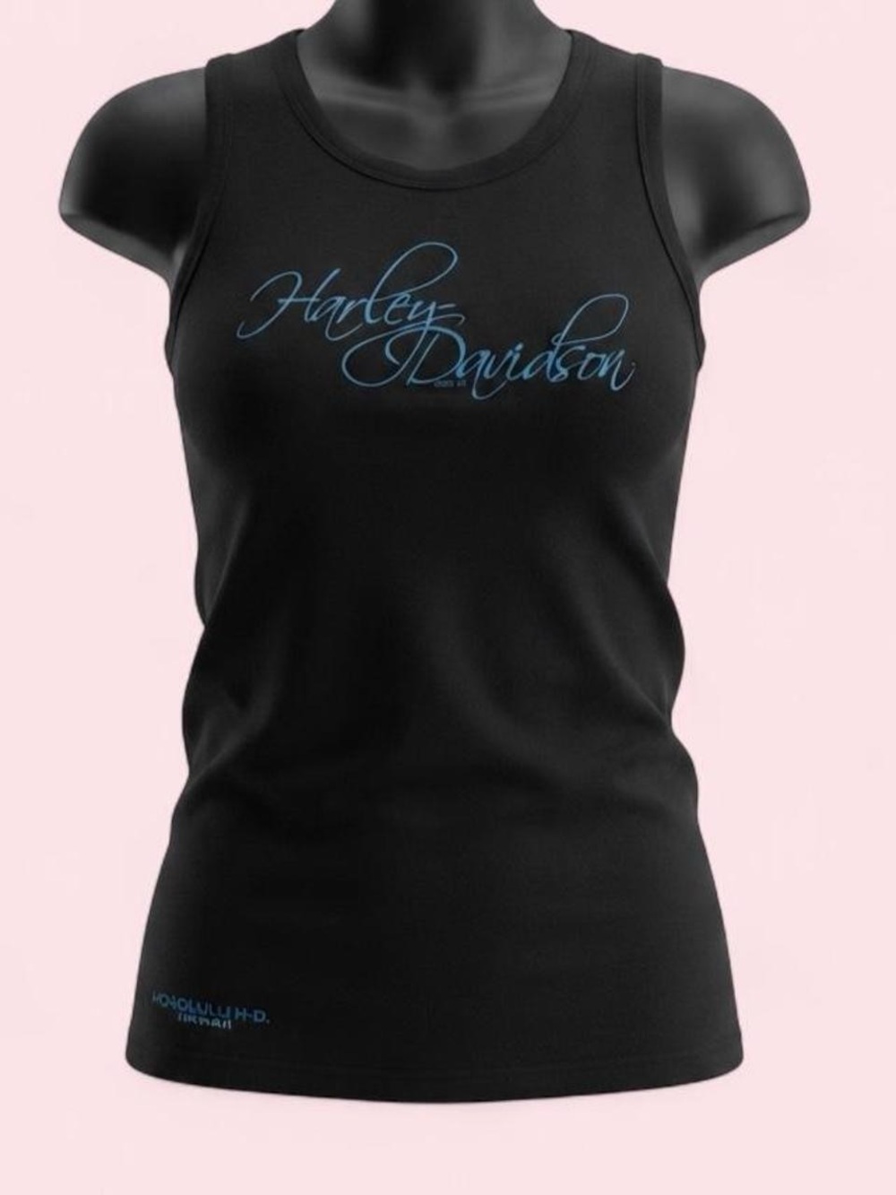 Rare Harley Davidson Honolulu Hawaii Ed Hardy Style Tattoo Mesh Back Tank Top